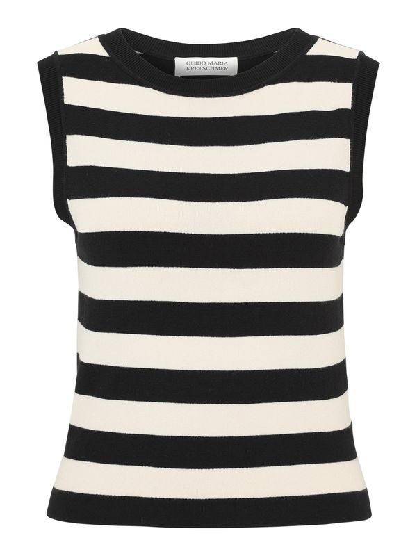 Guido Maria Kretschmer Women Guido Maria Kretschmer Women Top s naramenicama 'Maira'  crna / bijela