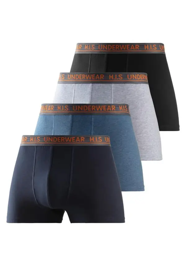 H.I.S H.I.S Bokserice  mornarsko plava / sivkasto plava / siva / crna