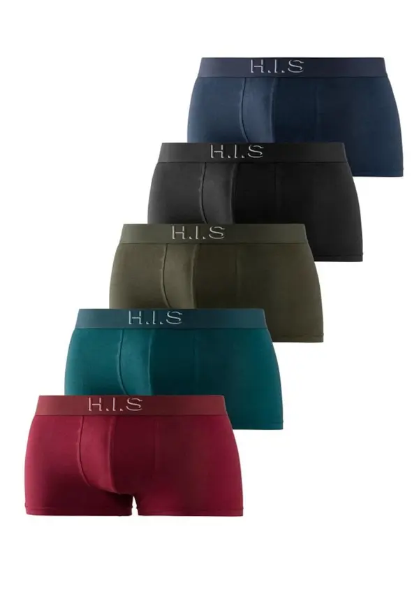 H.I.S H.I.S Bokserice  plava / kaki / petrol / crvena / crna