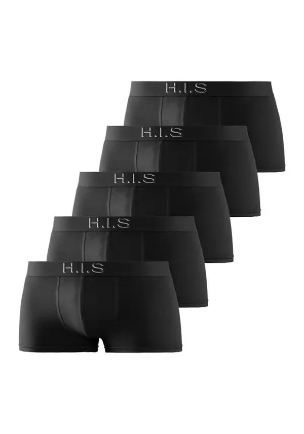 H.I.S H.I.S Bokserice  svijetlosiva / crna