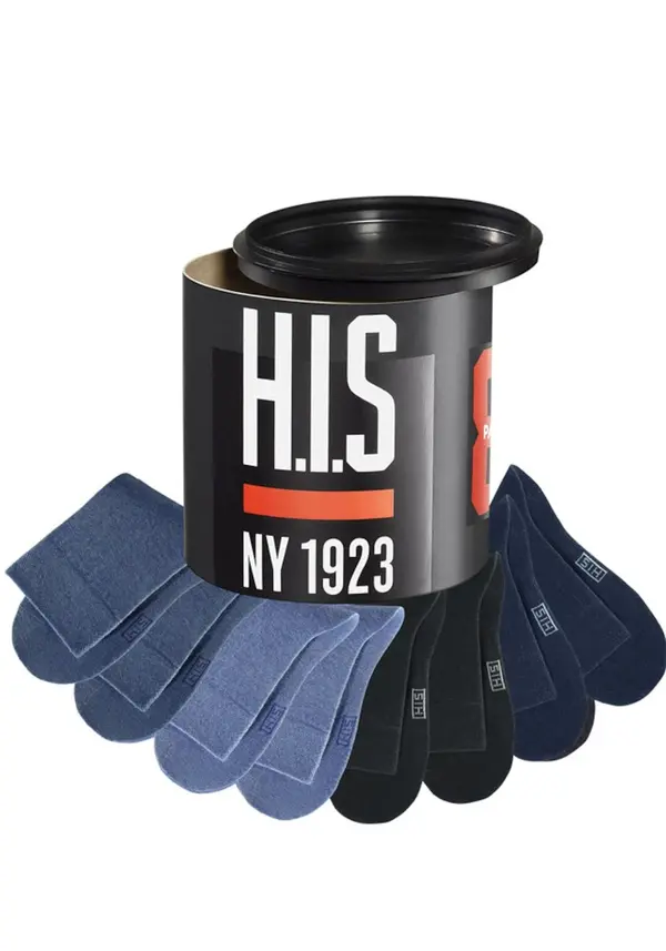 H.I.S H.I.S Čarape  mornarsko plava / sivkasto plava / plava melange / crna