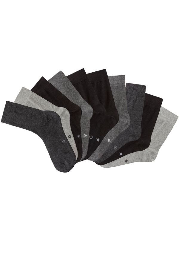 H.I.S H.I.S Čarape  siva / bazalt siva / svijetlosiva / tamo siva / crna