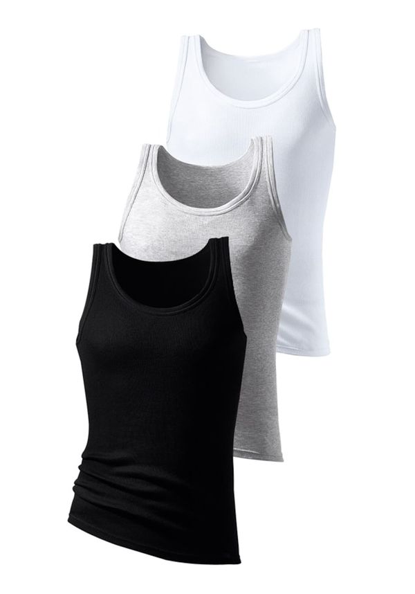 H.I.S H.I.S Potkošulja  siva / crna / bijela