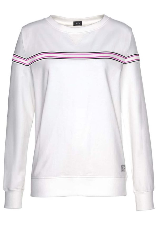 H.I.S H.I.S Sweater majica  tamno roza / crna / bijela