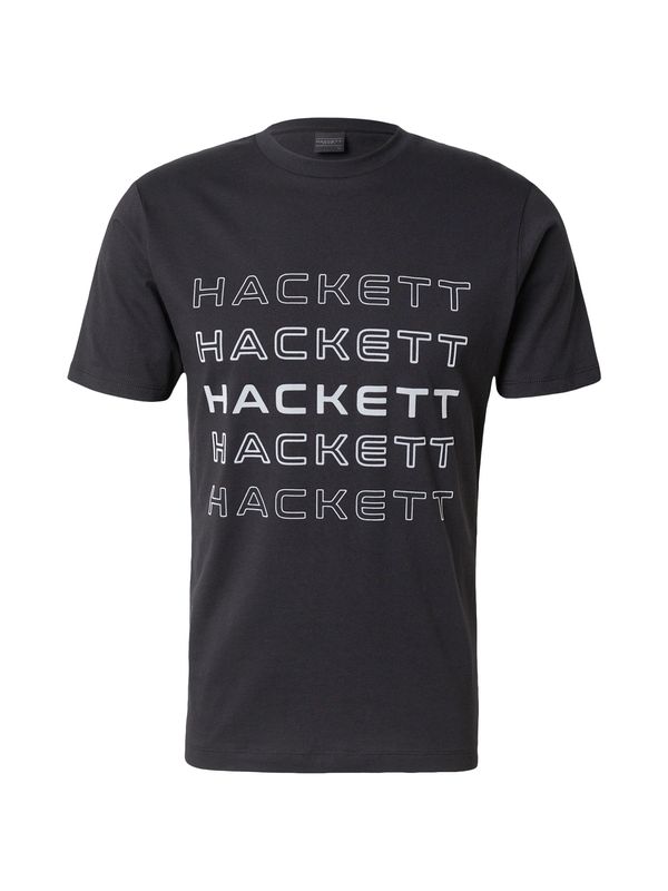 Hackett London Hackett London Majica  svijetlosiva / crna