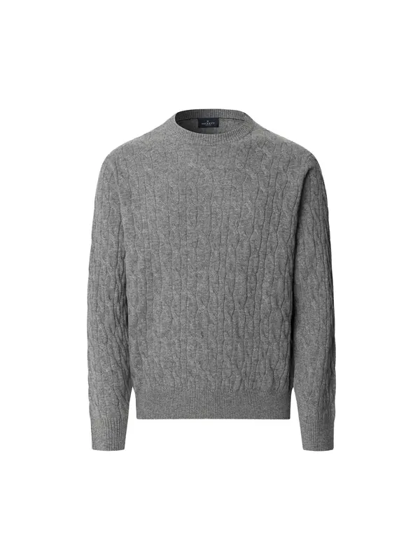 Hackett London Hackett London Pulover  siva melange