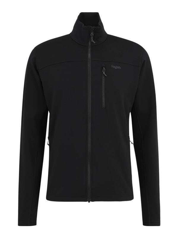 Haglöfs Haglöfs Sportski gornji dio trenirke 'Rosson'  siva / crna