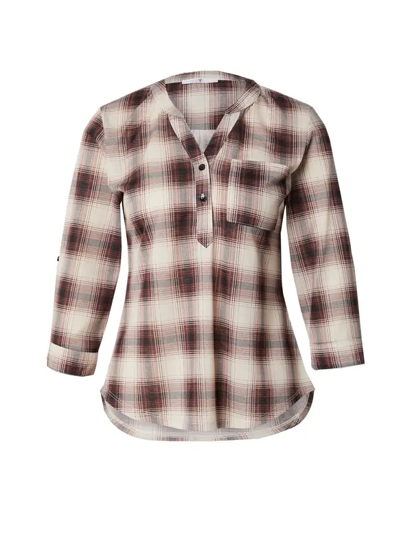 Hailys Hailys Bluza 'Di44nara'  boja pijeska / bordo / crna