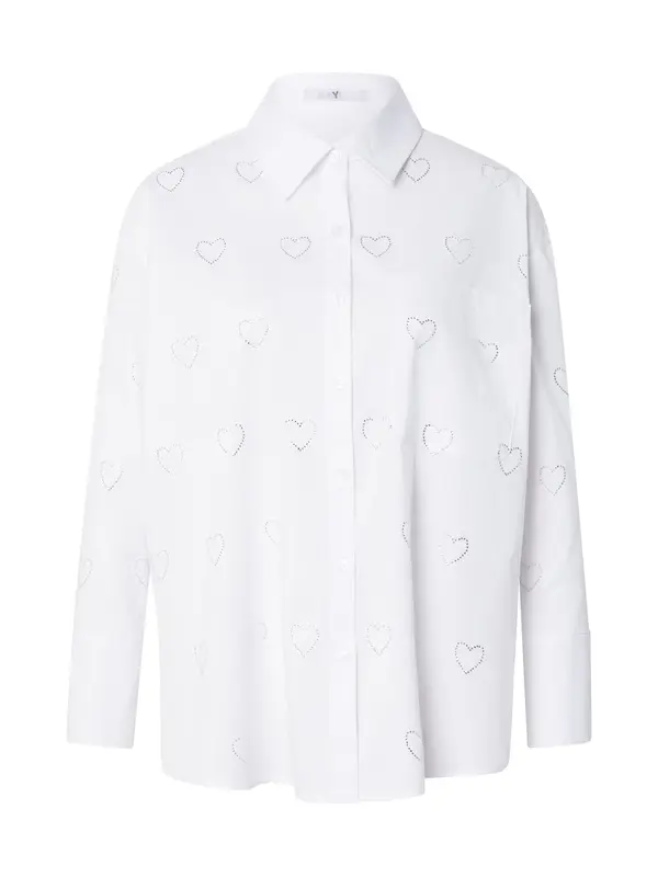 Hailys Hailys Bluza 'Er44lina'  srebro / bijela