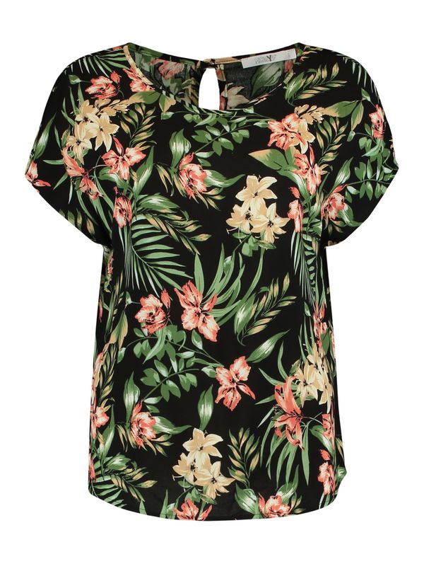 Hailys Hailys Bluza 'Fa44rina'  bež / tamno zelena / svijetlocrvena / crna