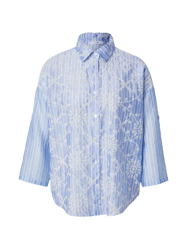 Hailys Hailys Bluza 'Ka44ta'  svijetloplava / bijela