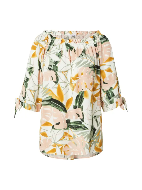 Hailys Hailys Bluza 'Lo44tty'  zlatno žuta / pastelno zelena / tamno zelena / bijela