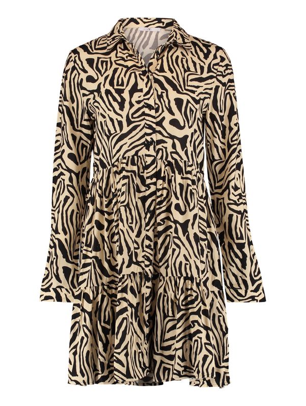 Hailys Hailys Košulja haljina 'La44rissa'  bež / crna