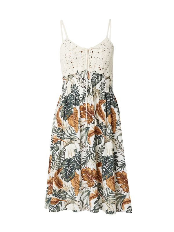 Hailys Hailys Ljetna haljina 'Ka44na'  smeđa / kraljevski zelena / pastelno zelena / bijela