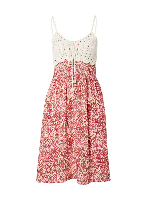 Hailys Hailys Ljetna haljina 'Ka44na'  svijetlobež / roza / puder roza / crvena