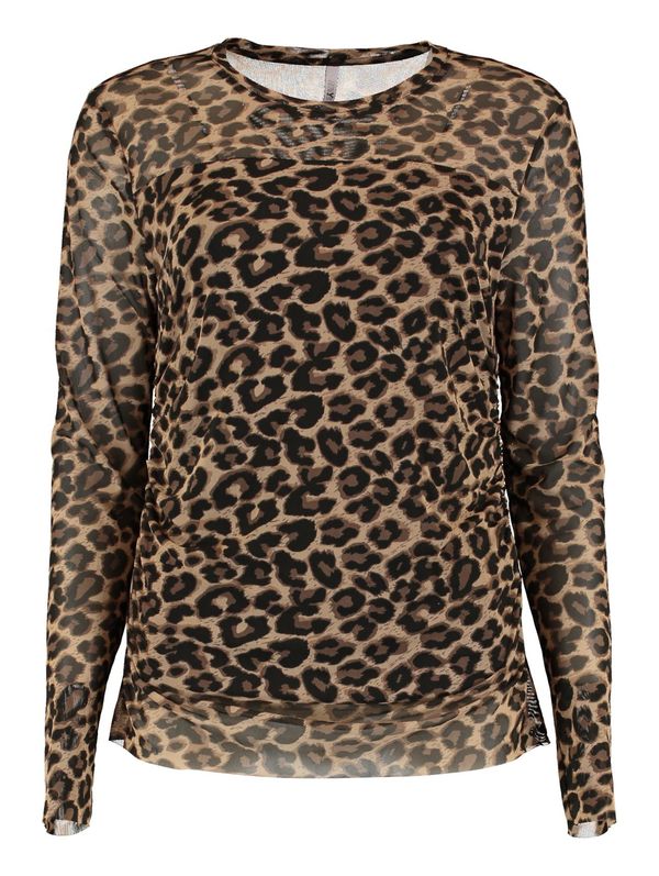 Hailys Hailys Majica 'St44ella'  bež / čokolada / crna