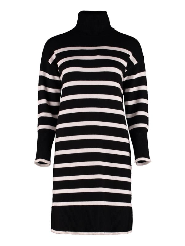 Hailys Hailys Pletena haljina 'Br44una'  crna / prljavo bijela