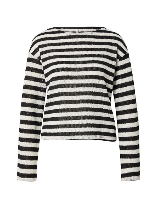 Hailys Hailys Pulover 'Ad44riane'  crna / bijela