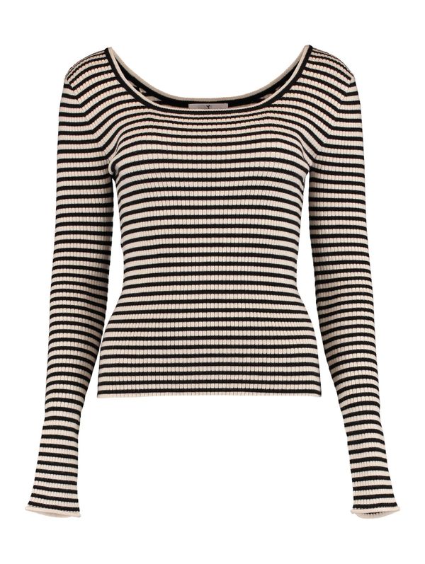 Hailys Hailys Pulover 'Ru44na'  boja pijeska / crna