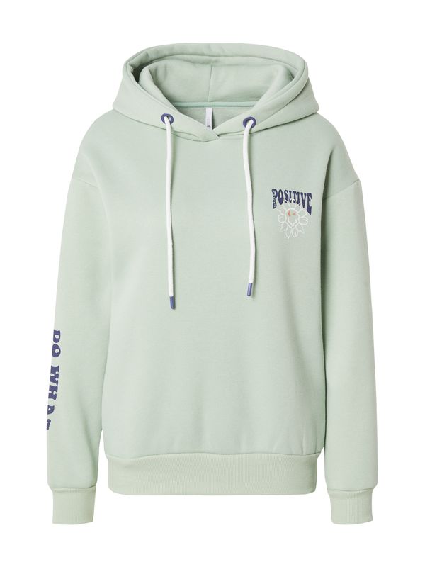 Hailys Hailys Sweater majica 'Ma44rta'  menta / tamno ljubičasta