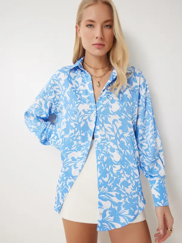 Happiness İstanbul Happiness İstanbul Bluza  boja pijeska / svijetloplava