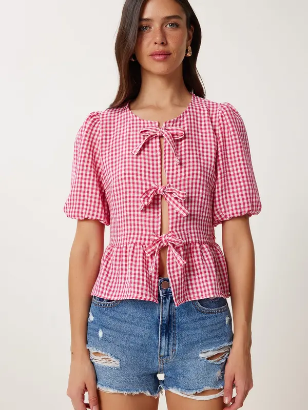 Happiness İstanbul Happiness İstanbul Bluza  magenta / bijela