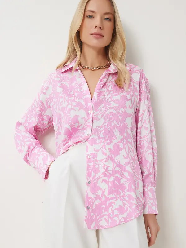 Happiness İstanbul Happiness İstanbul Bluza  roza / bijela