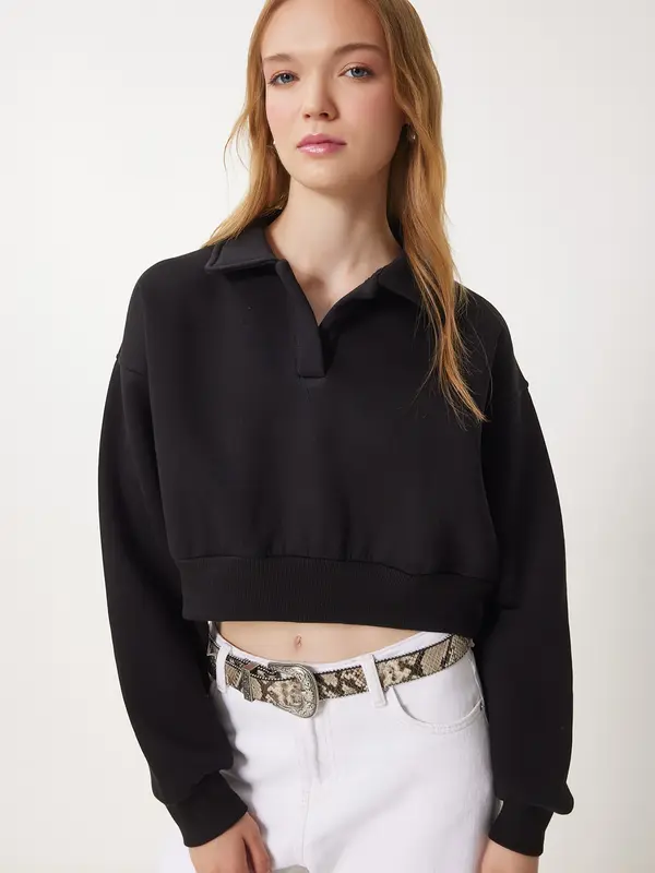 Happiness İstanbul Happiness İstanbul Sweater majica  crna