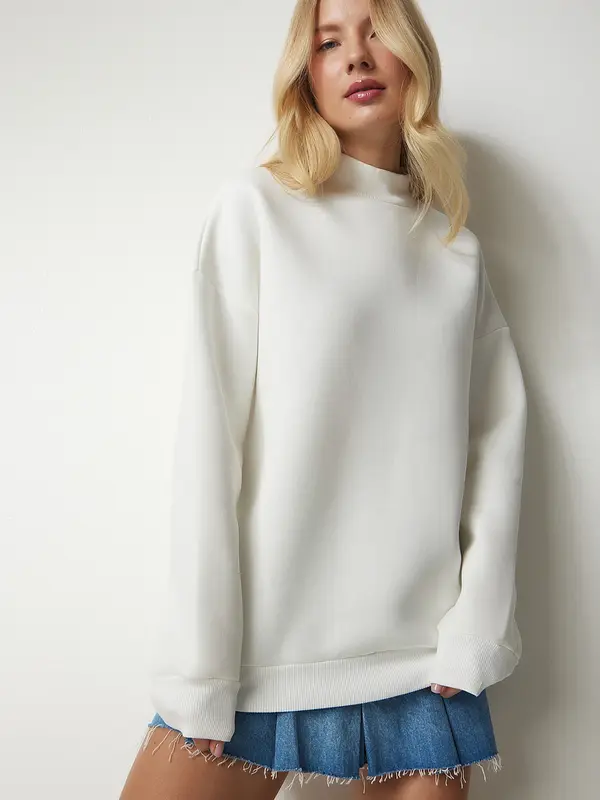 Happiness İstanbul Happiness İstanbul Sweater majica  ecru/prljavo bijela