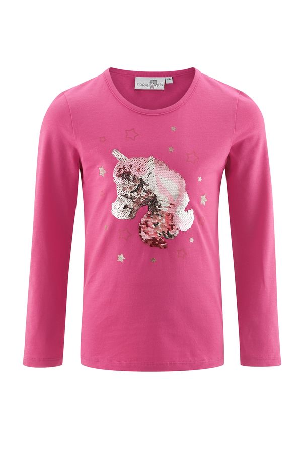 happy girls happy girls Majica  zelena / roza / magenta / srebro