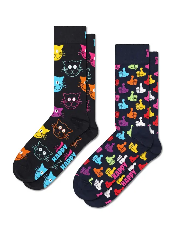 Happy Socks Happy Socks Čarape '2-Pack Cat Socks'  miks boja