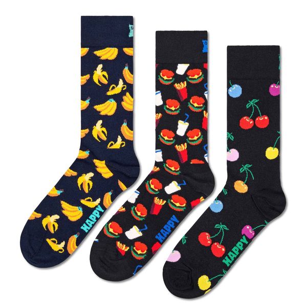 Happy Socks Happy Socks Čarape 'Classic Banana'  mornarsko plava / žuta / zelena / crvena