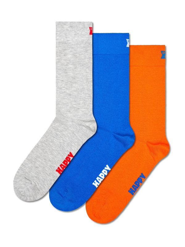 Happy Socks Happy Socks Čarape  kraljevsko plava / siva melange / narančasta / bijela
