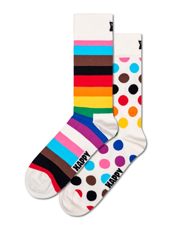 Happy Socks Happy Socks Čarape 'Pride'  plava / crvena / crna / bijela