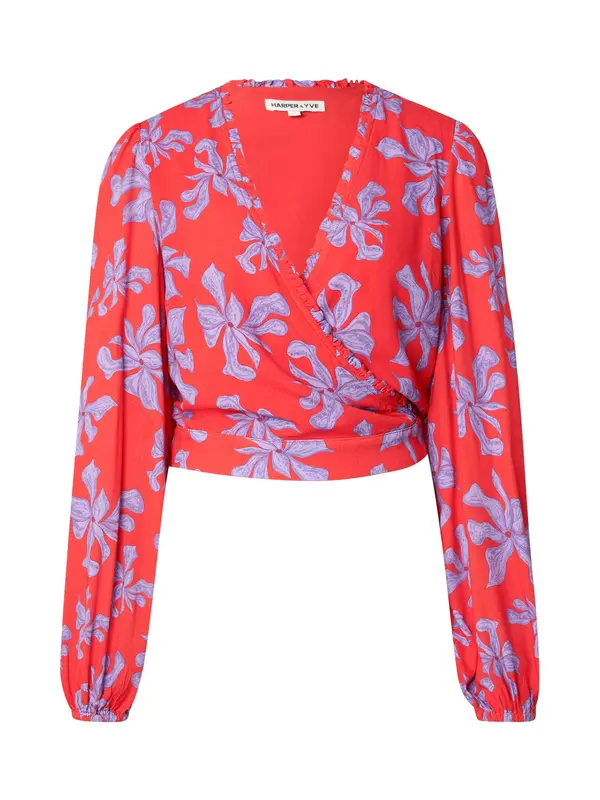 Harper & Yve Harper & Yve Bluza 'FLORA-LS'  ljubičasta / svijetloljubičasta / crvena