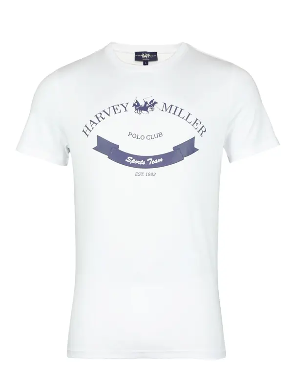 HARVEY MILLER HARVEY MILLER Majica  tamno plava / bijela