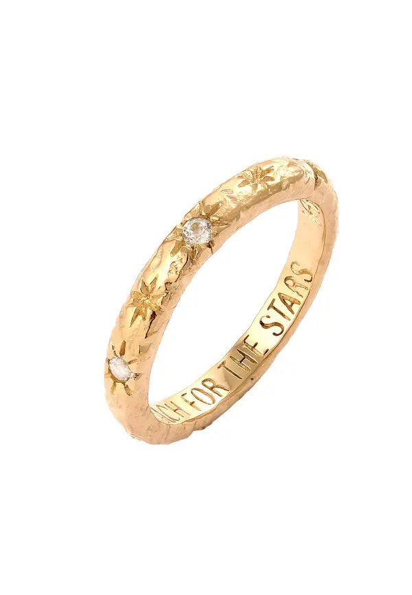 Haze&Glory Haze&Glory Prsten  zlatna / prozirna