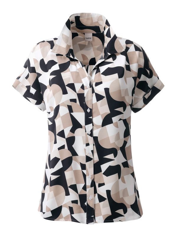 heine heine Bluza  boja pijeska / crna / bijela