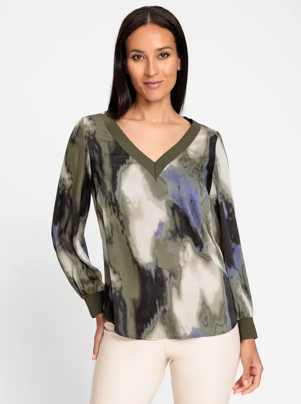 heine heine Bluza  boja pijeska / plava / kaki