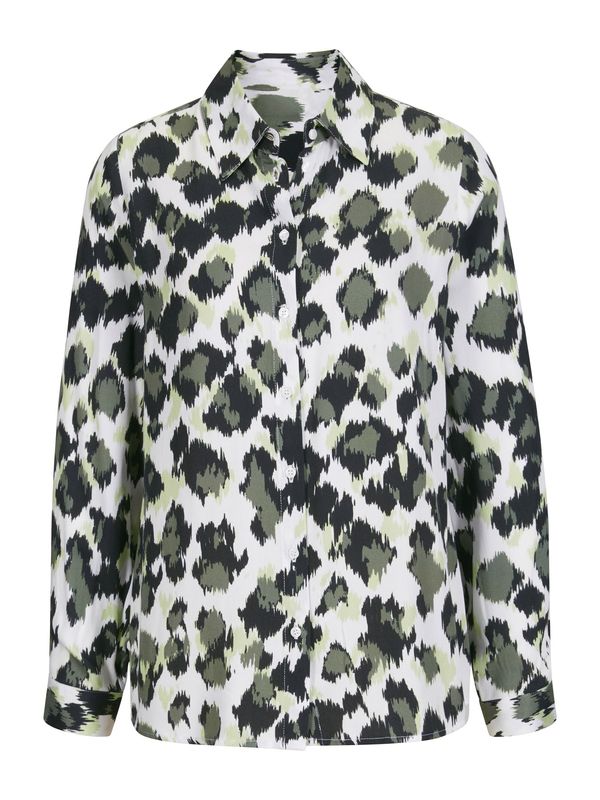 heine heine Bluza  ecru/prljavo bijela / zelena / crna