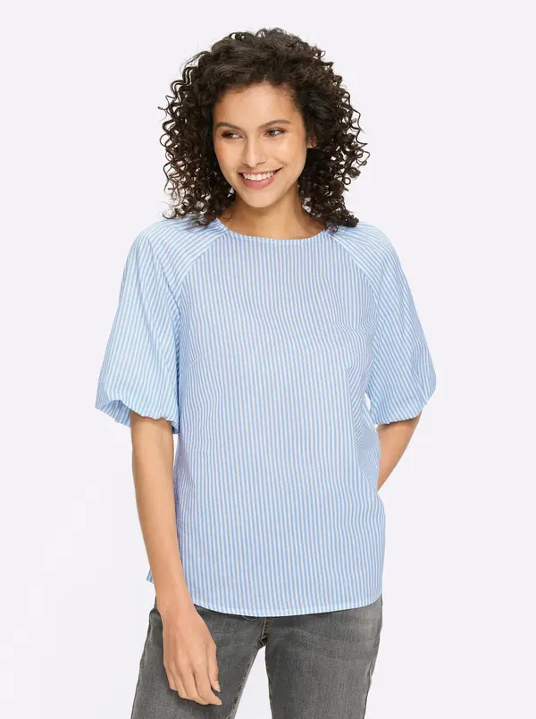heine heine Bluza  plava / bijela