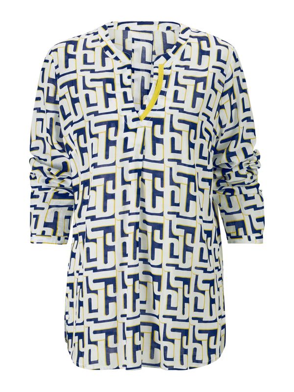 heine heine Bluza  plava / žuta / bijela