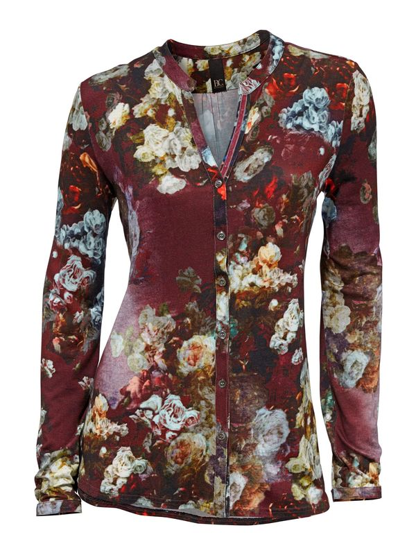 heine heine Bluza  svijetlobež / svijetloplava / bordo