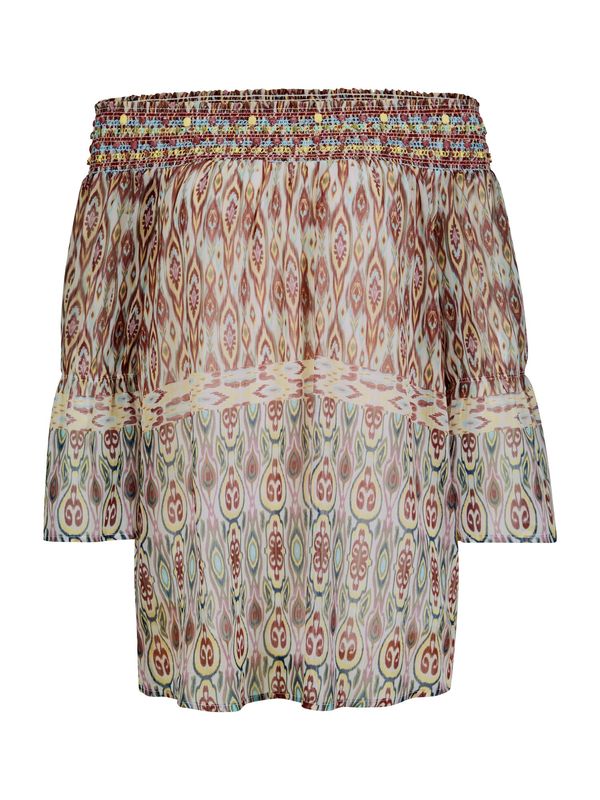 heine heine Bluza  svijetloplava / kestenjasto smeđa / svijetložuta / žad / svijetlocrvena