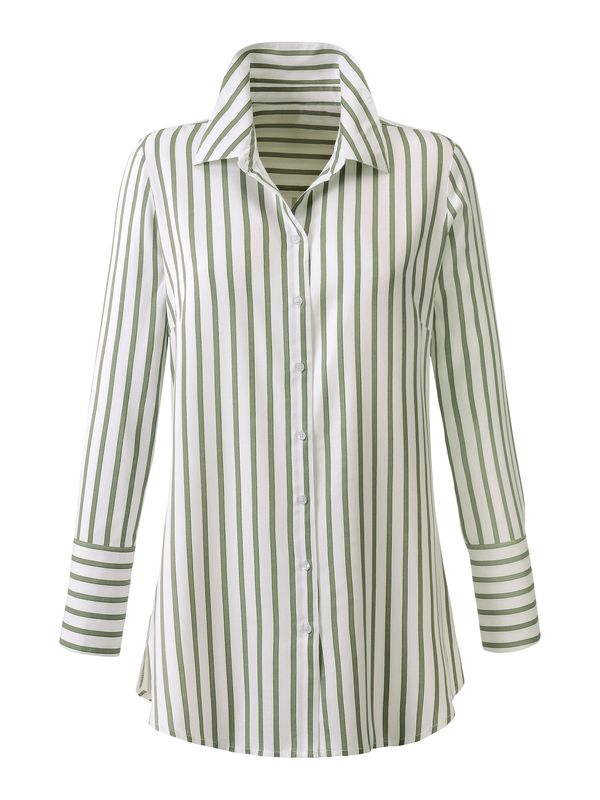 heine heine Bluza  zelena / bijela