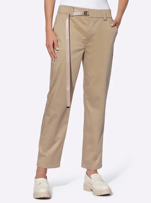 heine heine Chino hlače  boja devine dlake (camel)