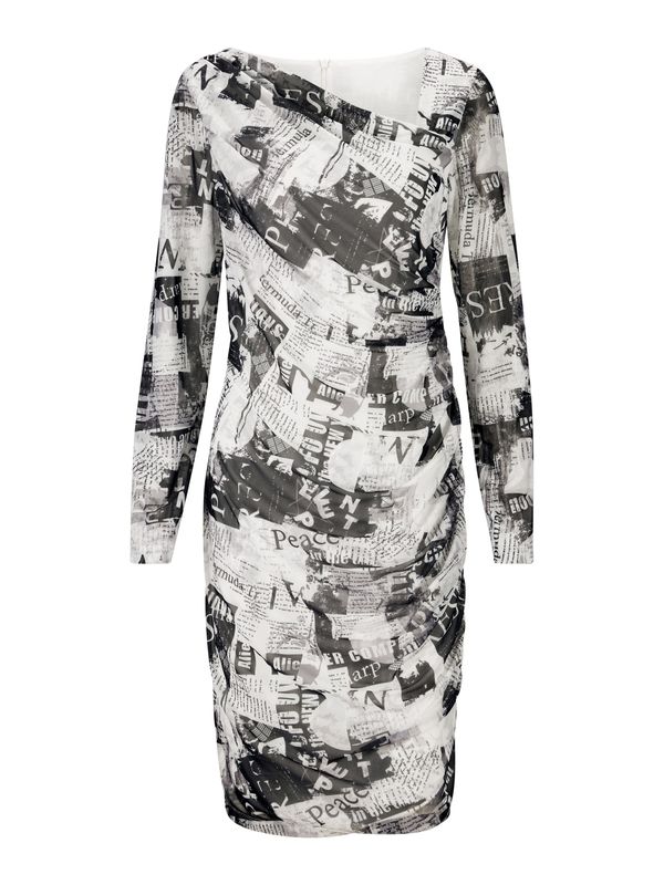 heine heine Haljina  crna / bijela