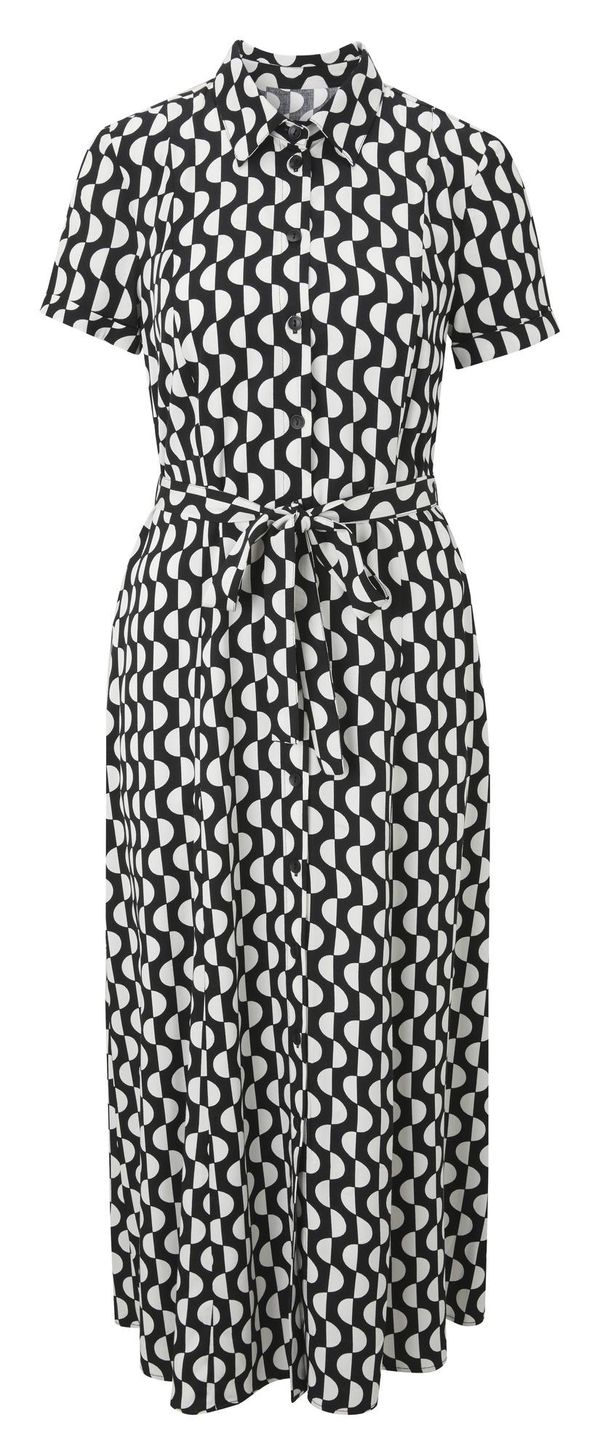 heine heine Haljina  ecru/prljavo bijela / crna