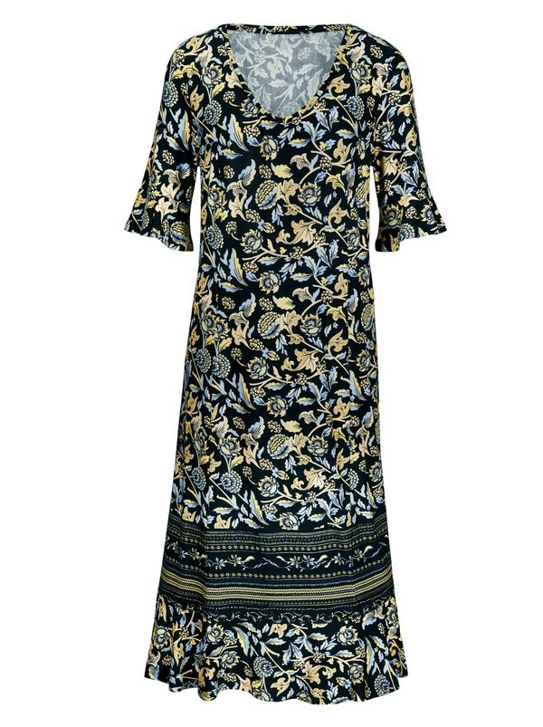 heine heine Haljina ' LINEA TESINI  '  svijetloplava / travnato zelena