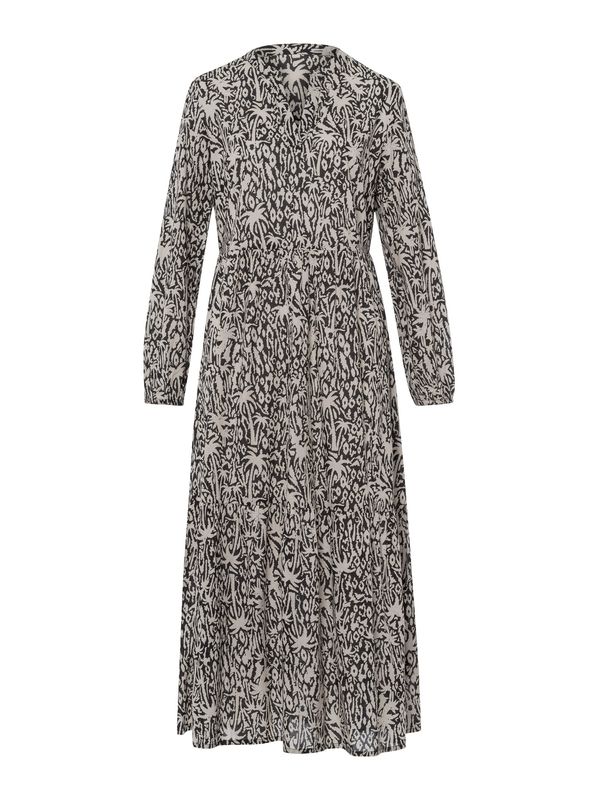 heine heine Haljina  pijesak / crna melange